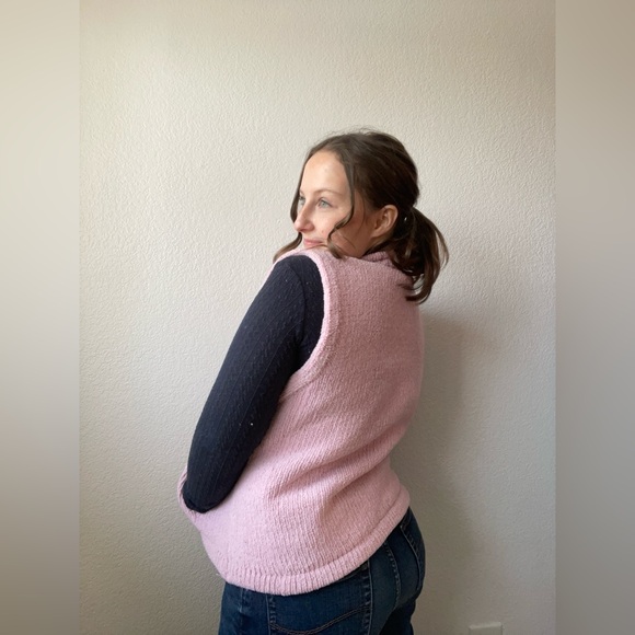 Pink Fuzzy Zip Up Vest - Picture 3 of 4